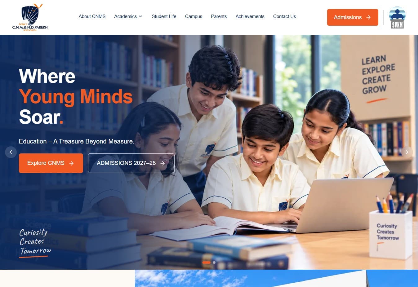C.N.M. & N.D. Parekh ICSE School homepage